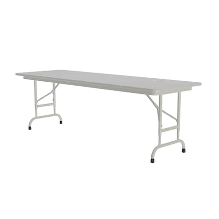Correll CFA Adjustable Melamine Folding Tables 24x60 Gray Granite CFA2460M-15
